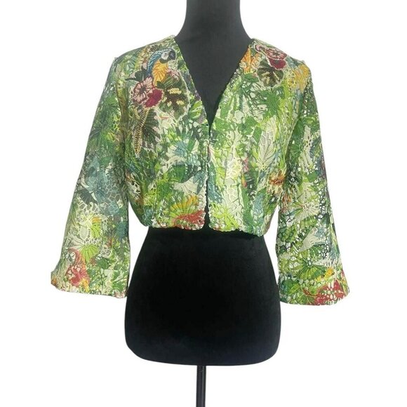 Soft Surroundings Tops - Soft Surroundings Size Petite Small Cropped Jacket Open Front  Top Blouse